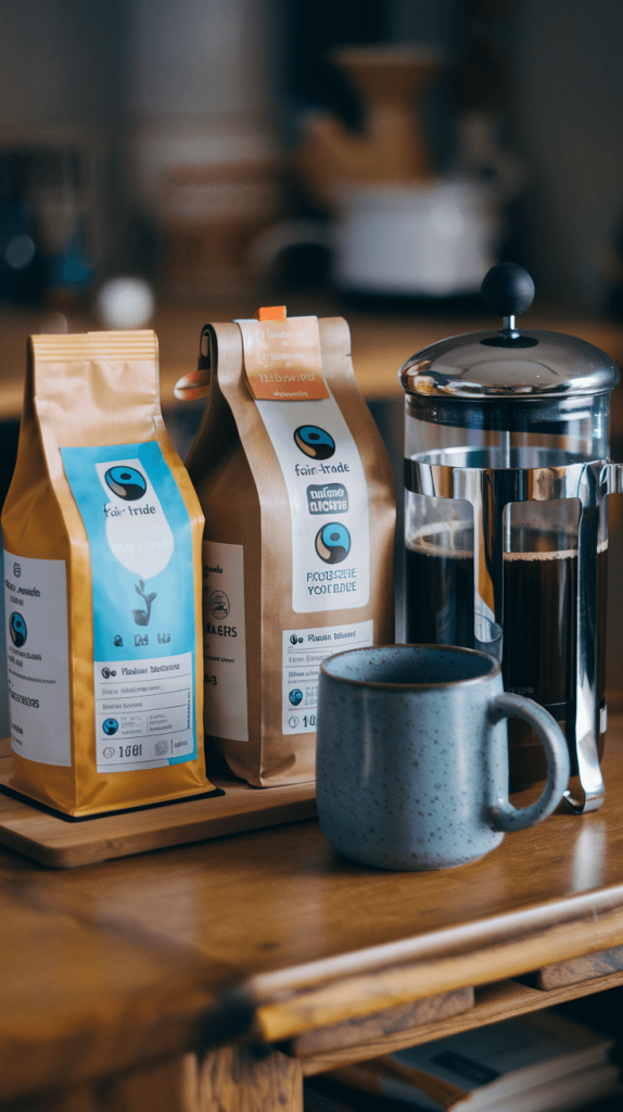 A collection of ethically sourced fair-trade coffee, an eco-friendly gift for coffee lovers.